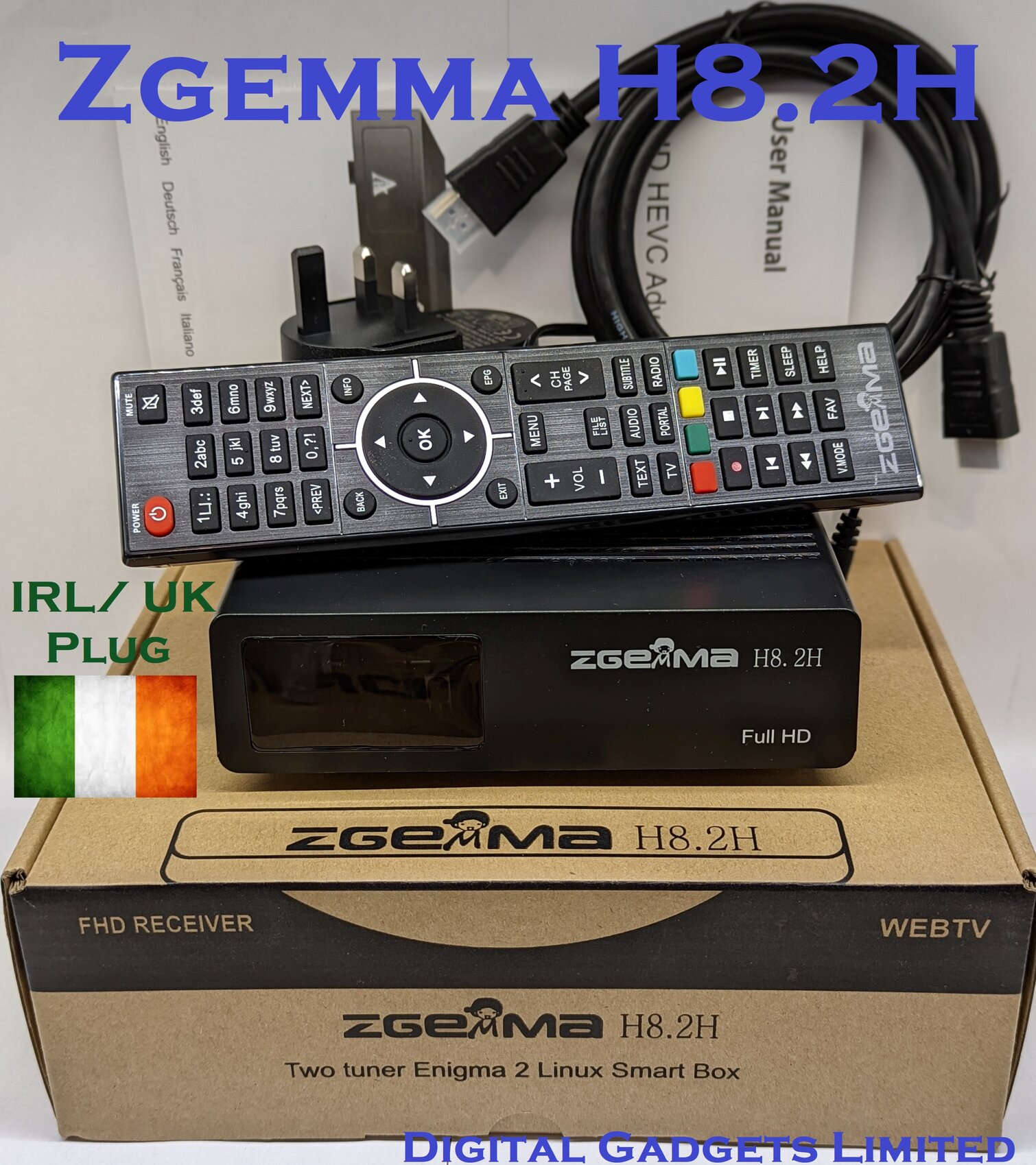 Zgemma H8.2h Satellite TV Receiver Linux OS DVB-S2X + DVB-T2/C