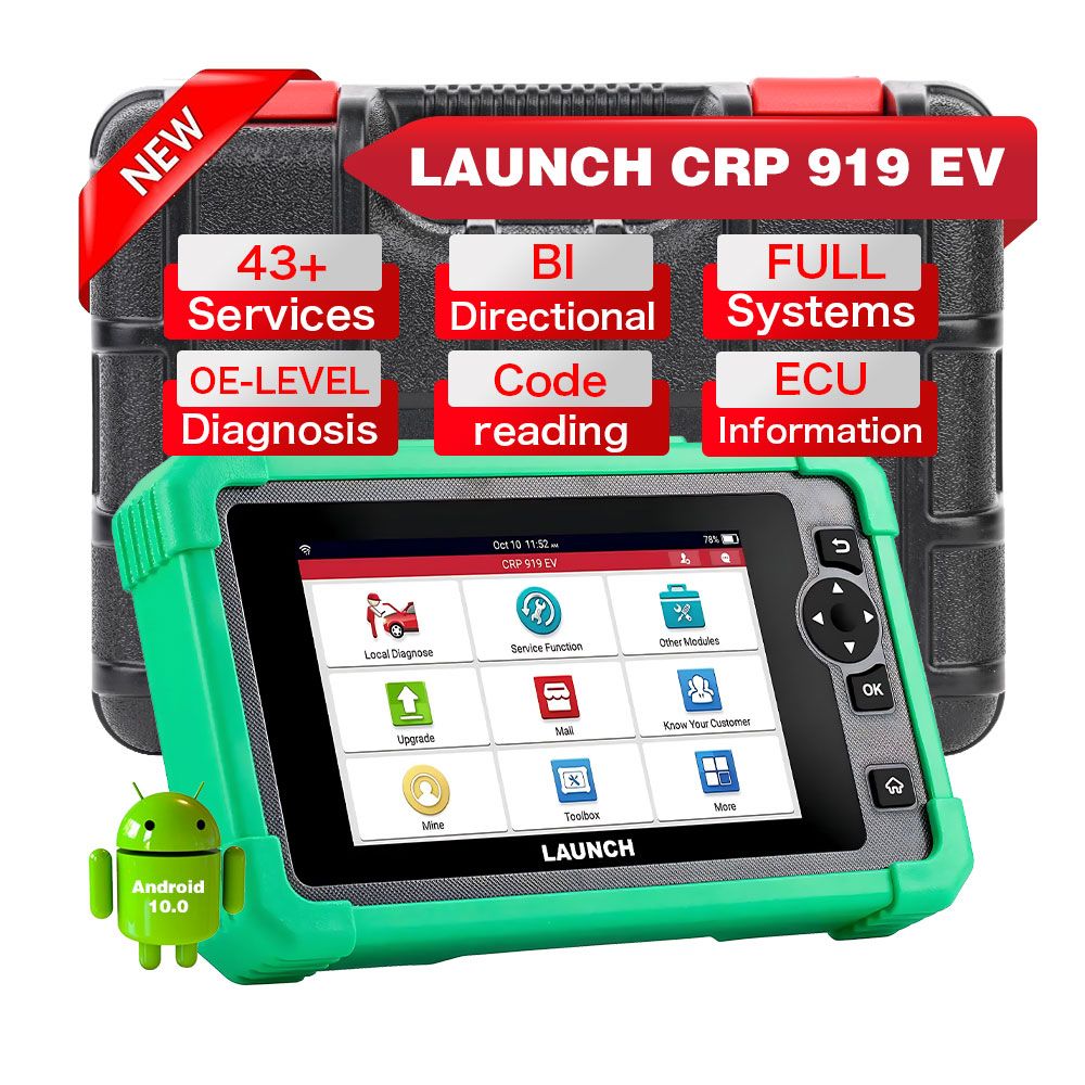 Launch CRP919 EV (1) LAUNCH CRP919 EV – Professional EV & New Energy Vehicle Diagnostic Scanner - Image 1