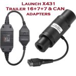 Launch X431 Trailer-16+7+7 and CAN Adapter