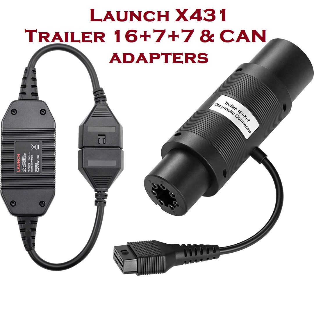 Trailer Adapter (1) Launch X431 Trailer-16+7+7 and CAN Adapter - Image 1